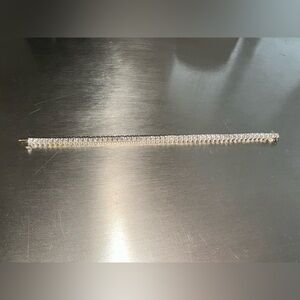 Tennis bracelet 4ct total weight real diamonds white gold 14k